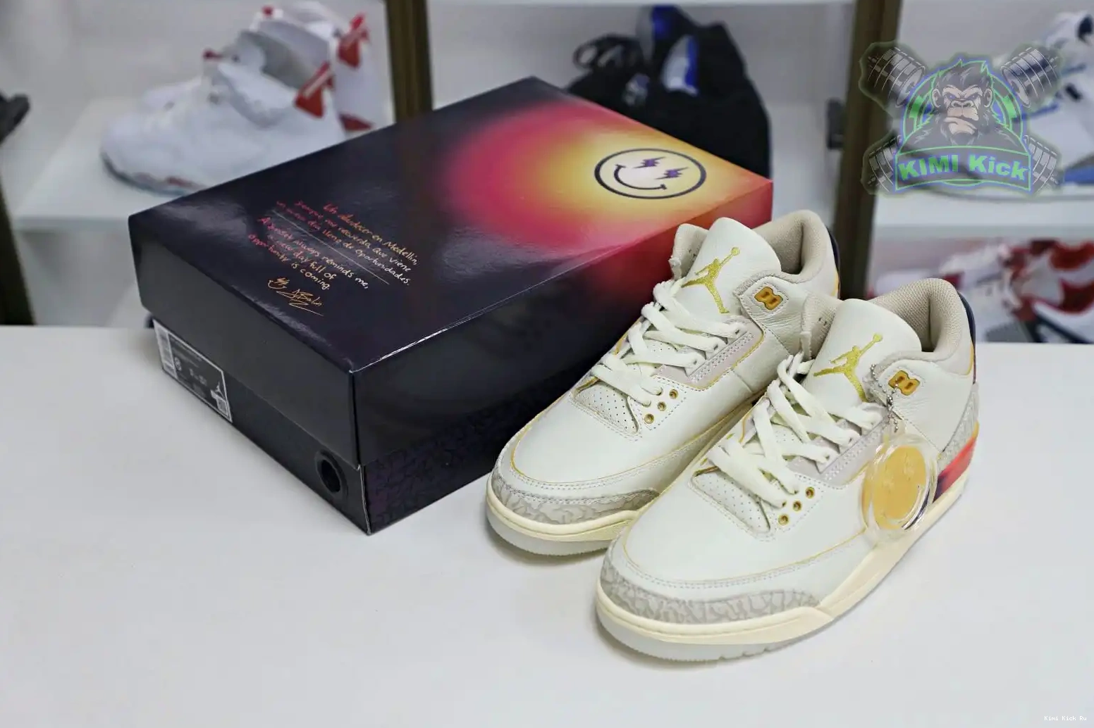 Kimikick Jordan3 x JBalvin Air Jordan 0718
